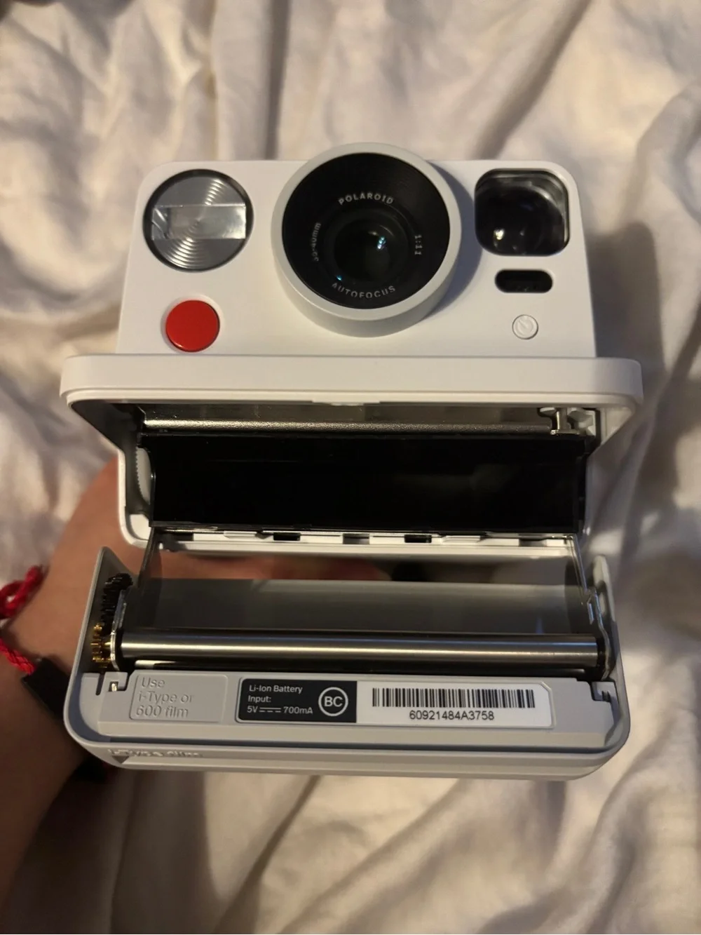 Polaroid Now Bundle Instant Camera - White with Red Accent